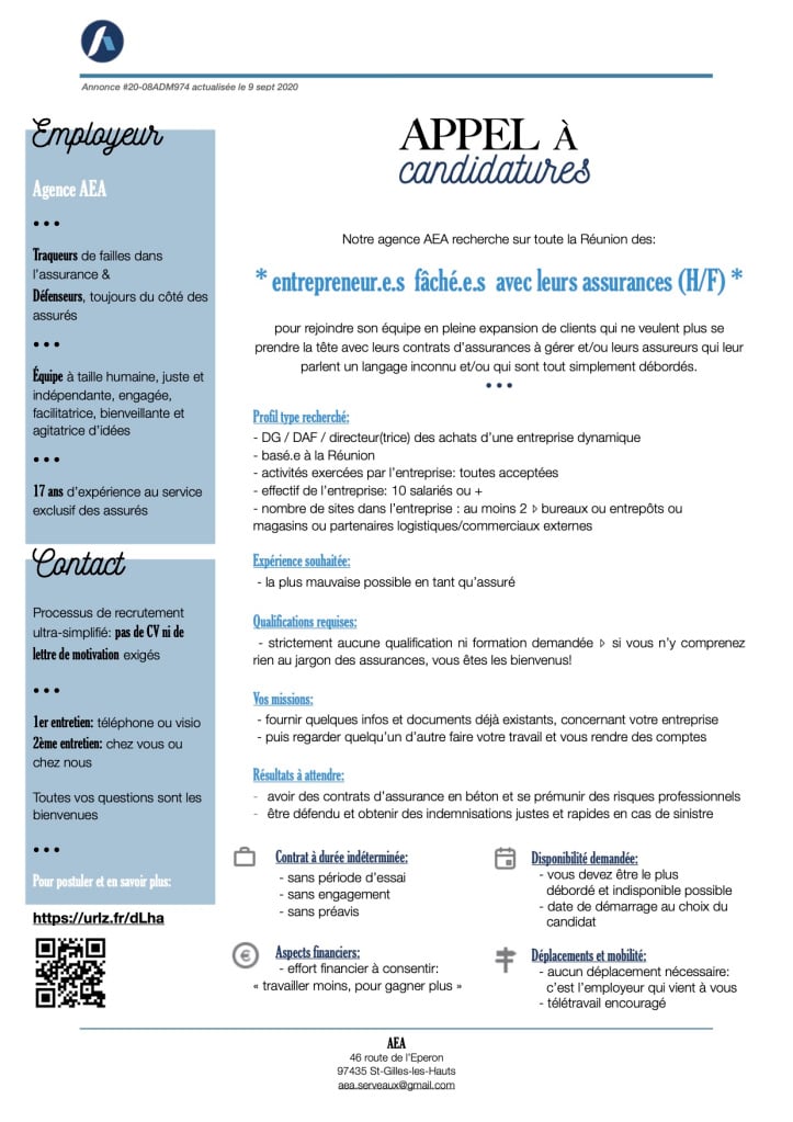 AEA recrute!
